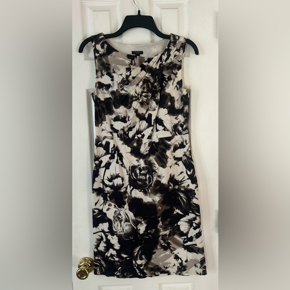 Ann Taylor Ruched Shoulder Dress. Size 2. EUC.